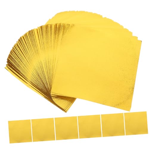 YOSADIER 100Blätter Quadratisches Origami Papier Einseitig Klapppapier für DIY Bastelprojekte Kinderhandwerk und Partydekoration für Schulprojekte von YOSADIER
