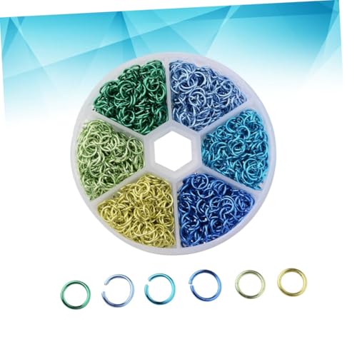 YOSADIER 1080 Stück Aluminium Jump Ringe Biegeringe Offene Verbindungsringe für DIY Schmuckherstellung Farbige Mischung Vielseitige Schmuckösen Anhänger Zubehör YOSADIER 1080 Stück Aluminium Jump Ringe Biegeringe Offene Verbindungsringe für DIY Schmuckherstellung Farbige Mischung Vielseitige Schmuckösen Anhänger Zubehör von YOSADIER