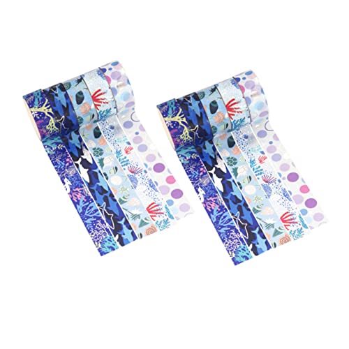 YOSADIER 10Rollen Washi Tape Washi Papier Klebeband für Scrapbooking DIY und Geschenkverpackung Dekorationsband mit Einzigartigen Mustern und Handreißbar von YOSADIER