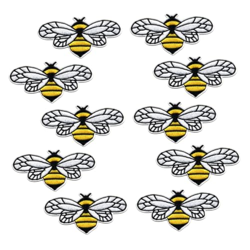 YOSADIER 10Stücke Cartoon Bienen Patches Applikationen Für Jeans Taschen Und DIY Kleidung Dekorative Bügelbilder Für Styles YOSADIER 10Stücke Cartoon Bienen Patches Applikationen Für Jeans Taschen Und DIY Kleidung Dekorative Bügelbilder Für Styles von YOSADIER