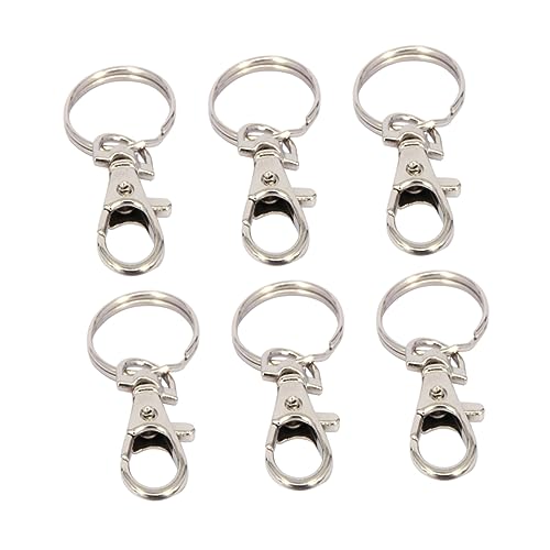 YOSADIER 10Stücke Metall Schlüsselanhänger Karabinerhaken Mit Drehverschluss Für DIY Projekte Für Lanyards Armbänder Und Schlüsselorganisation von YOSADIER
