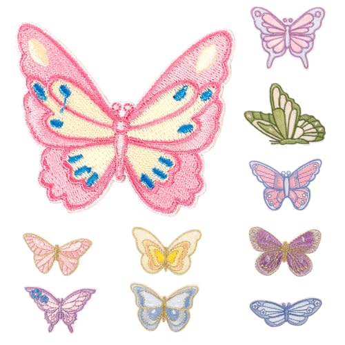 YOSADIER 10Stücke Schmetterlings Patches zum Aufbügeln Selbstklebende Stoffaufnäher für Kleidung Jeans Taschen und Rucksäcke Langlebige Entzückende Stickerei für Einen Individuellen YOSADIER 10Stücke Schmetterlings Patches zum Aufbügeln Selbstklebende Stoffaufnäher für Kleidung Jeans Taschen und Rucksäcke Langlebige Entzückende Stickerei für Einen Individuellen von YOSADIER