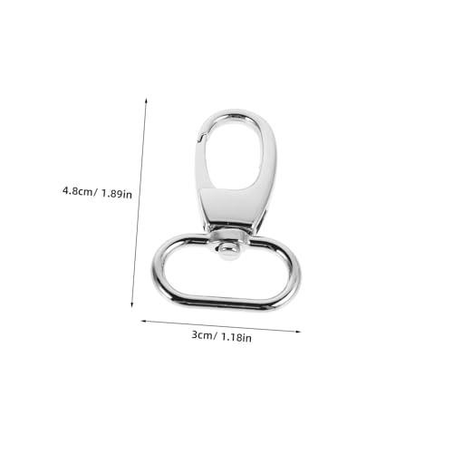 YOSADIER 10Stücke Zinklegierungsbeutelverschlüsse Sichere Metallverschlüsse für DIY Schlüsselanhänger Karabinerhaken Schnappverschlüsse und Schlüsselhalter YOSADIER 10Stücke Zinklegierungsbeutelverschlüsse Sichere Metallverschlüsse für DIY Schlüsselanhänger Karabinerhaken Schnappverschlüsse und Schlüsselhalter von YOSADIER
