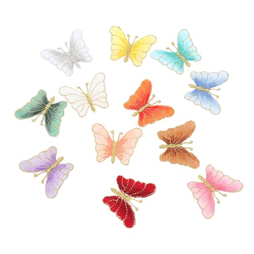 YOSADIER 12 Stück Gestickter Schmetterlings-patch Schmetterlinge Aufnäher Für Kleidung Nähflecken Schmetterlingsförmiger Aufnäher Diy-patches Kleidungsdekor Rayon Zufällige Farbe YOSADIER 12 Stück Gestickter Schmetterlings-patch Schmetterlinge Aufnäher Für Kleidung Nähflecken Schmetterlingsförmiger Aufnäher Diy-patches Kleidungsdekor Rayon Zufällige Farbe von YOSADIER