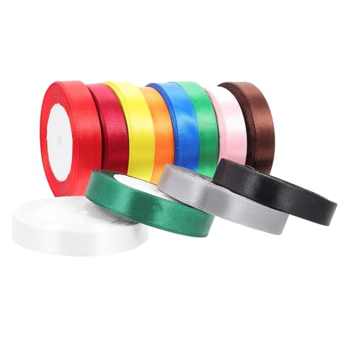 YOSADIER 12 Stücke Band Trim Seide Bündel Farbige Verpackung Rosa Für Verschiedene Geburtstag Satin Königliche Dekoration Polyester YOSADIER 12 Stücke Band Trim Seide Bündel Farbige Verpackung Rosa Für Verschiedene Geburtstag Satin Königliche Dekoration Polyester von YOSADIER