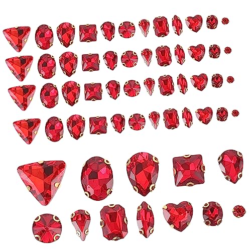 YOSADIER 130 Stück Claw Strasssteine für DIY Dekorationen Handgenähte Glitzersteine Rot für Kleidung Taschen und Schuhe für Hochzeitskleider und Kreative Bastelprojekte YOSADIER 130 Stück Claw Strasssteine für DIY Dekorationen Handgenähte Glitzersteine Rot für Kleidung Taschen und Schuhe für Hochzeitskleider und Kreative Bastelprojekte von YOSADIER