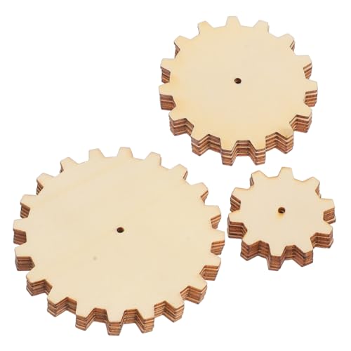 YOSADIER 15 Stk. Teiliges Holzräder Natürlichem Holz Unbemalte Diy-bastelstücke für Sichere Holzscheiben in Vielseitig für Malen Dekoration und Kreative Holzprojekte von YOSADIER