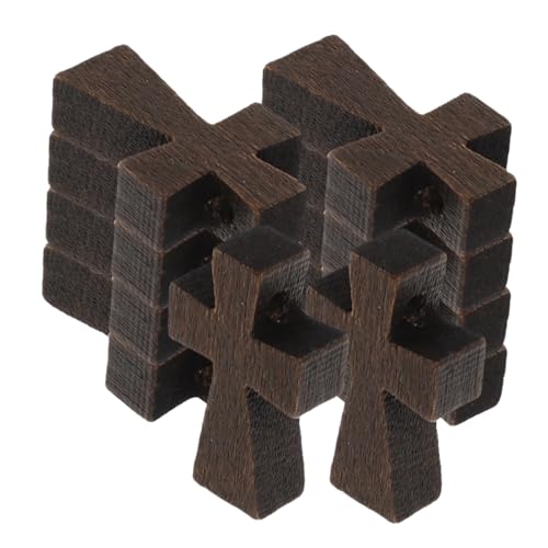 YOSADIER 150 Stück Teiliges Kleine Holz kreuzanhänger Natürlicher Kreuzanhänger mit Glatten Kanten Vielseitig für DIY Schmuckherstellung Zeitlose Holzkreuze von YOSADIER