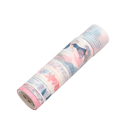 YOSADIER 16 Rollen Washi Tape Pastellfarben Papier Klebeband Adorable Book Stickers für DIY Scrapbooking Notizbuch Dekoration Langlebig und Vielseitig für Planer und Tagebuchgestaltung von YOSADIER