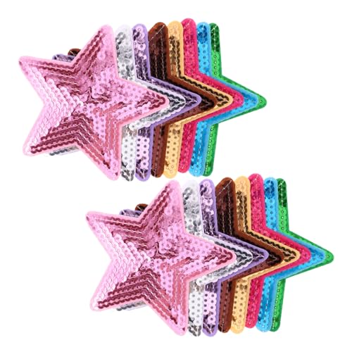 YOSADIER 16 Stück Teiliges von Glitzer Stern Aufbügelflicken Fünfzackige Pailletten Patches für Kleidung Hüte und Diy Projekte Bestickt für Bastelideen YOSADIER 16 Stück Teiliges von Glitzer Stern Aufbügelflicken Fünfzackige Pailletten Patches für Kleidung Hüte und Diy Projekte Bestickt für Bastelideen von YOSADIER