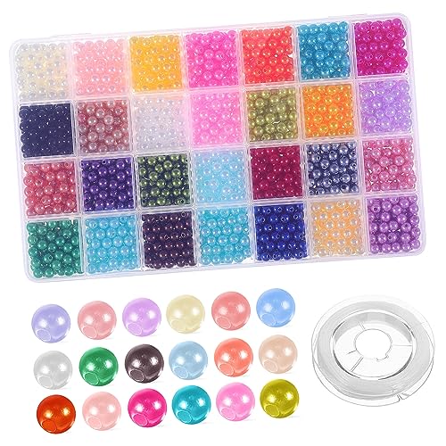 YOSADIER 1960Stücke Bunte Bastelperlen mit Elastischem Seil Lose Perlen für DIY Schmuckherstellung Perlen für Armbänder und Kreative Handwerksprojekte YOSADIER 1960Stücke Bunte Bastelperlen mit Elastischem Seil Lose Perlen für DIY Schmuckherstellung Perlen für Armbänder und Kreative Handwerksprojekte von YOSADIER
