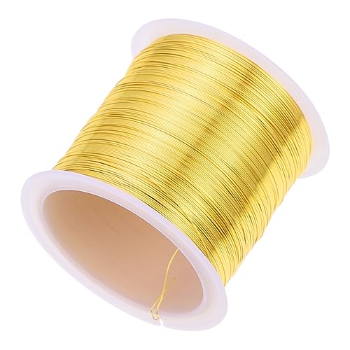 YOSADIER 1Rolle Kupferdraht für Schmuck und Bastelprojekte Goldfarbener Draht Flexibles Material für DIY Armbänder und Mehr für Handarbeiten und Schmuckherstellung YOSADIER 1Rolle Kupferdraht für Schmuck und Bastelprojekte Goldfarbener Draht Flexibles Material für DIY Armbänder und Mehr für Handarbeiten und Schmuckherstellung von YOSADIER