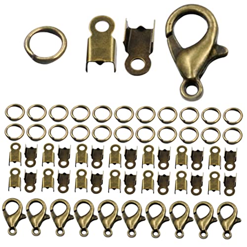 YOSADIER 1Satz Schmuckfund Kit Hummerverschlüsse Sprungringe für DIY und Armbänder Langlebige Eisenverbindungen Installieren und Hautfreundlich von YOSADIER