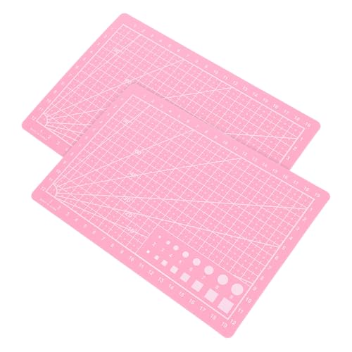 YOSADIER 2 Stück Doppelseitige Selbstheilende Schneidematte A5 Präzisions Bastelmatte für Quilten und Bastelarbeiten Rutschfest Pink 5 Bretter YOSADIER 2 Stück Doppelseitige Selbstheilende Schneidematte A5 Präzisions Bastelmatte für Quilten und Bastelarbeiten Rutschfest Pink 5 Bretter von YOSADIER