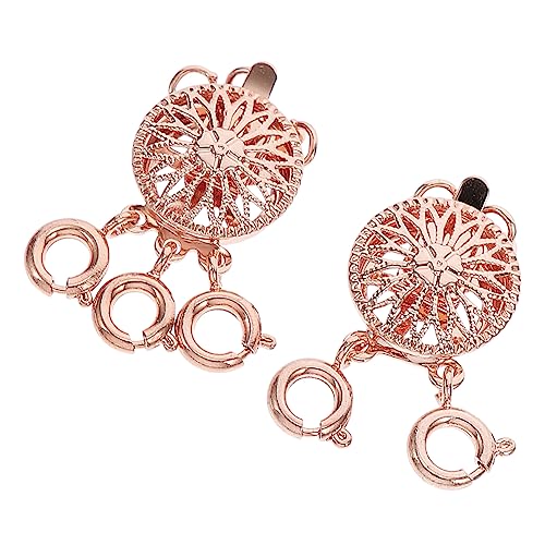 YOSADIER 2 Stück Kettenverschluss für Mehrlagige Praktischer Schmuckverschluss für DIY und Armbänder Goldene Design Optionen YOSADIER 2 Stück Kettenverschluss für Mehrlagige Praktischer Schmuckverschluss für DIY und Armbänder Goldene Design Optionen von YOSADIER