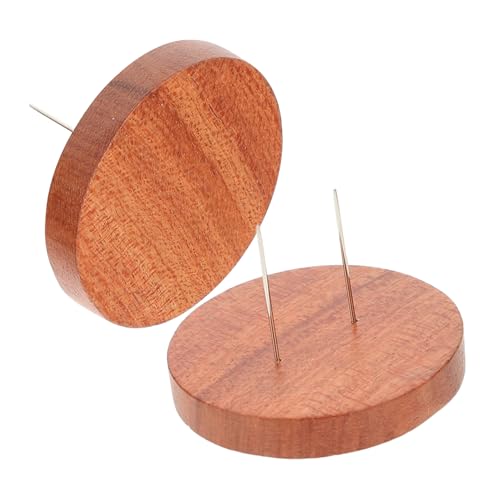 YOSADIER 2 Stück Puppenständer aus Brasilianischem Holz mit Nadelbasis Filzpuppe Halter für Stehende Häkelpuppen Stilvolles Display für Puppenzubehör und Dekoration von YOSADIER