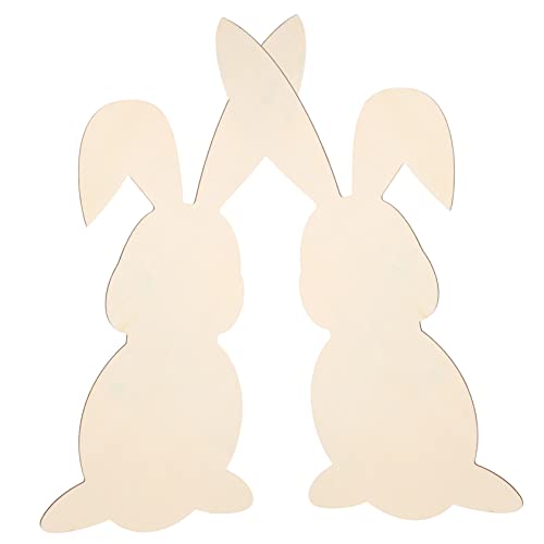 YOSADIER 2 Stück Teiliges Holz Osterhasen Deko zum Hängen Natürliche Diy Holzanhänger für Frühling Bastelmaterialien für Kreative Wohn und Klassenzimmerdekoration YOSADIER 2 Stück Teiliges Holz Osterhasen Deko zum Hängen Natürliche Diy Holzanhänger für Frühling Bastelmaterialien für Kreative Wohn und Klassenzimmerdekoration von YOSADIER