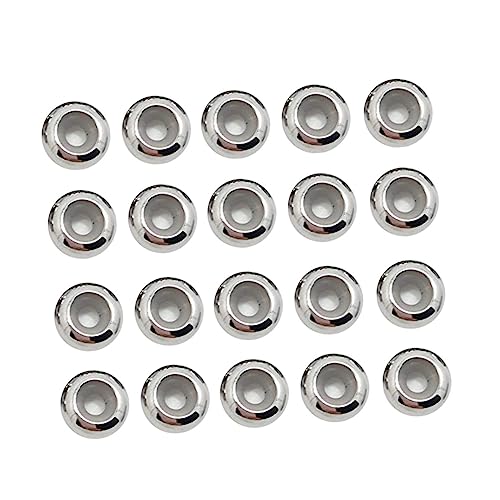 YOSADIER 20 Stück Rostfreie Stahlpositionierungsschnalle Schmuck Halskette-kit Halskettenverschluss Perlen Für Armbänder Perlen-kit Abstandsperlen Abstandsanhänger Silber YOSADIER 20 Stück Rostfreie Stahlpositionierungsschnalle Schmuck Halskette-kit Halskettenverschluss Perlen Für Armbänder Perlen-kit Abstandsperlen Abstandsanhänger Silber von YOSADIER