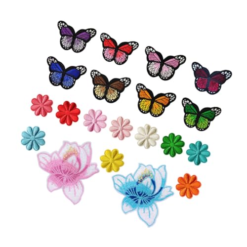 YOSADIER 20 Stück Selbstklebende Stoffblumen Patches Charmante Stickerei Flicken für Kleidung Taschen und Diy Projekte für Frauen YOSADIER 20 Stück Selbstklebende Stoffblumen Patches Charmante Stickerei Flicken für Kleidung Taschen und Diy Projekte für Frauen von YOSADIER