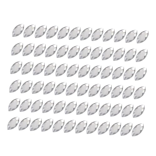YOSADIER 200 Stück Acryldiamanten Flachboden Nieten für DIY Kleidung Glänzende Bastelmaterialien für Kreative Kostüme und Accessoires für Hochzeiten und Feiertage von YOSADIER