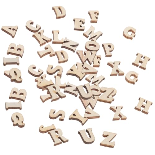 YOSADIER 200 Stück Diy Holzscheiben mit Buchstabenmuster Natürliche Holzverzierungen für Scrapbooking Bastelprojekte und Kreative Deko YOSADIER 200 Stück Diy Holzscheiben mit Buchstabenmuster Natürliche Holzverzierungen für Scrapbooking Bastelprojekte und Kreative Deko von YOSADIER