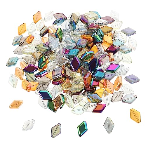 YOSADIER 200 Stück Irideszierende Glasperlen Diamantförmige Beads für DIY Schmuck Handgemachte Armbänder und Bastelzubehör für Kreative Projekte YOSADIER 200 Stück Irideszierende Glasperlen Diamantförmige Beads für DIY Schmuck Handgemachte Armbänder und Bastelzubehör für Kreative Projekte von YOSADIER