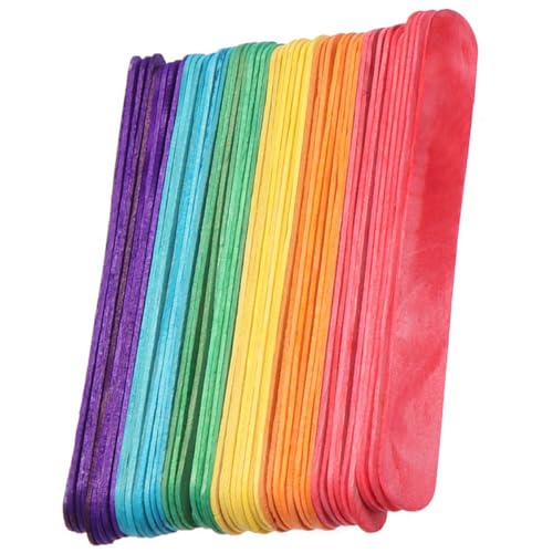 YOSADIER 200 Stück Jumbo Holzstiele zum Basteln Bunte Stiele aus Lebensmittelechtem Naturholz Langlebige DIY Craft Making Sticks für Eisformen und Bastelprojekte YOSADIER 200 Stück Jumbo Holzstiele zum Basteln Bunte Stiele aus Lebensmittelechtem Naturholz Langlebige DIY Craft Making Sticks für Eisformen und Bastelprojekte von YOSADIER