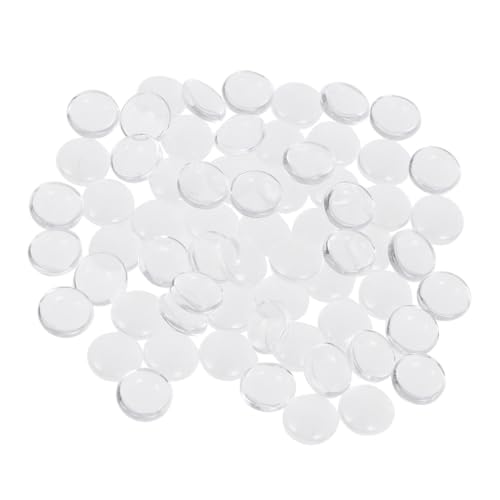YOSADIER 200 Stück Runde Klarglas Cabochons Transparent Halbkuppel Glassteine DIY Schmuckherstellung Foto Anhänger Bastelzubehör für Kreative Dekoration von YOSADIER