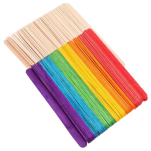 YOSADIER 200 Stück Teiliges Bunte Holzstäbchen für Basteln und DIY Langlebige Eisstiele aus Holz Vielseitig für Schulkunst Handwerksprojekte und Robust und Sicher für Kreative Anwendungen YOSADIER 200 Stück Teiliges Bunte Holzstäbchen für Basteln und DIY Langlebige Eisstiele aus Holz Vielseitig für Schulkunst Handwerksprojekte und Robust und Sicher für Kreative Anwendungen von YOSADIER