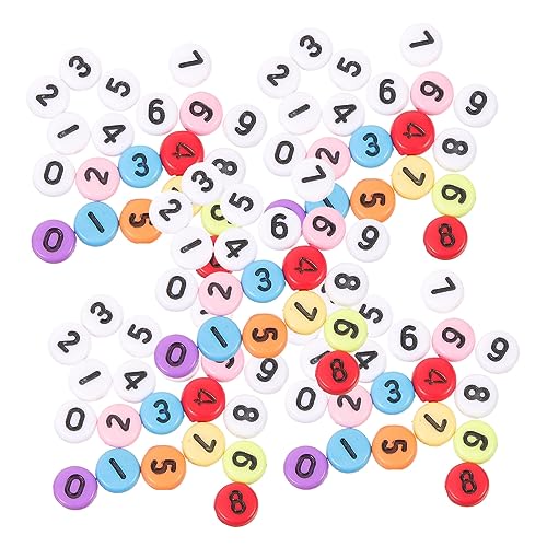 YOSADIER 200 Stück Zahlenperlen Acryl für DIY Schmuckherstellung Runde Lose Perlen für Armbänder und Bastelprojekte Robust und Leicht für Kreative YOSADIER 200 Stück Zahlenperlen Acryl für DIY Schmuckherstellung Runde Lose Perlen für Armbänder und Bastelprojekte Robust und Leicht für Kreative von YOSADIER