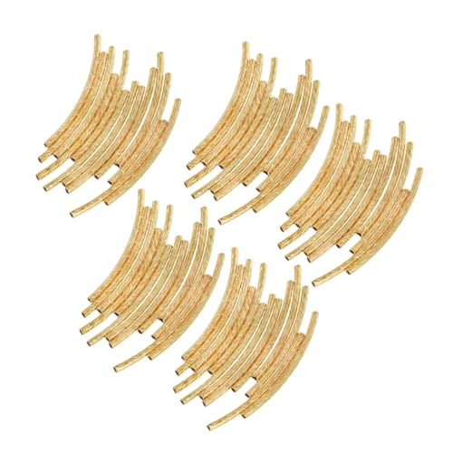 YOSADIER 200Stücke Kupfer Röhrenperlen Gekrümmte Schmuckperlen für DIY Armbänder und Goldfarbene Abstandshalter für Bastelprojekte Langlebig und Vielseitig YOSADIER 200Stücke Kupfer Röhrenperlen Gekrümmte Schmuckperlen für DIY Armbänder und Goldfarbene Abstandshalter für Bastelprojekte Langlebig und Vielseitig von YOSADIER