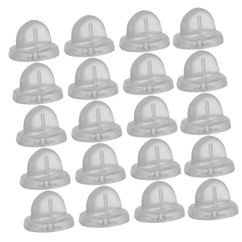 YOSADIER 200Stücke PVC Pin Backs für Broschen Transparente Schmetterlingskappen Ersatzverschlüsse für Anstecknadeln für DIY Bastelprojekte und Schmuckherstellung von YOSADIER
