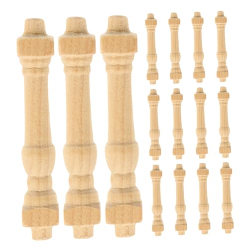 YOSADIER 24 Stück Geländer Für Puppenhauszubehör Mini-handläufe Puppenhaus-treppenspindeln Puppenhaus-szenerie-requisiten Treppen Zubehör Puppenhaus Treppe Holzpuppenhausmöbel Birke Beige YOSADIER 24 Stück Geländer Für Puppenhauszubehör Mini-handläufe Puppenhaus-treppenspindeln Puppenhaus-szenerie-requisiten Treppen Zubehör Puppenhaus Treppe Holzpuppenhausmöbel Birke Beige von YOSADIER