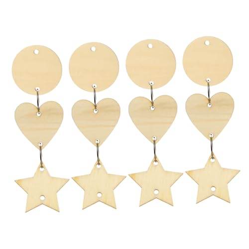 YOSADIER 240Stücke Holz Geschenkanhänger Set mit Löchern und Ringklammern DIY Holzhandwerk für Hochzeitsdekoration Geburtstagsbretter und Projekte Sterne Kreise YOSADIER 240Stücke Holz Geschenkanhänger Set mit Löchern und Ringklammern DIY Holzhandwerk für Hochzeitsdekoration Geburtstagsbretter und Projekte Sterne Kreise von YOSADIER