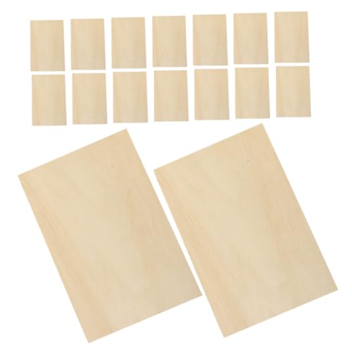 YOSADIER 24Stücke DIY Holzplatten für Bastelprojekte Unlackierte Holzbretter Langlebigem Holz zum Gravieren und Dekorieren für Kreative Familienaktivitäten von YOSADIER