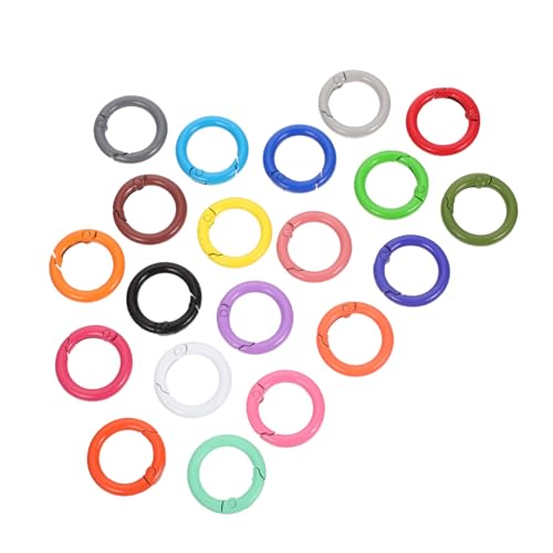 YOSADIER 24Stücke Feder Ringe Schlüsselbundringe Runde Karabiner Clips für DIY Projekte Handtaschen Zubehör Leicht und Langlebig mit Praktischem Frühlingsdesign Vielseitig YOSADIER 24Stücke Feder Ringe Schlüsselbundringe Runde Karabiner Clips für DIY Projekte Handtaschen Zubehör Leicht und Langlebig mit Praktischem Frühlingsdesign Vielseitig von YOSADIER