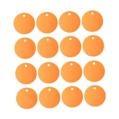 YOSADIER 25 Stück Aluminiumlegierung Haustieranhänger Rund Blanko Tiermarke DIY Gravur Zubehör für Hunde Orange YOSADIER 25 Stück Aluminiumlegierung Haustieranhänger Rund Blanko Tiermarke DIY Gravur Zubehör für Hunde Orange von YOSADIER