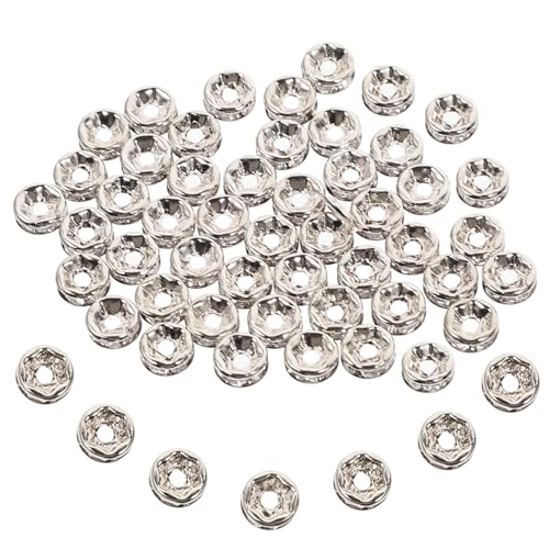 YOSADIER 250 Stück Spacer Perlen Runde Abstandshalter für Diy Schmuck Silberfarbene Perlen für Armbänder und Ohrringe Leicht zu Verwenden und Langlebig für Bastelprojekte YOSADIER 250 Stück Spacer Perlen Runde Abstandshalter für Diy Schmuck Silberfarbene Perlen für Armbänder und Ohrringe Leicht zu Verwenden und Langlebig für Bastelprojekte von YOSADIER