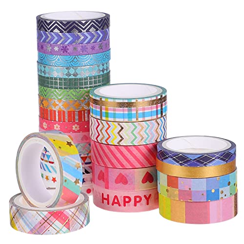 YOSADIER 27 Rollen Regenbogen Klebeband Papierband Farbiges Klebeband Blumendekorationen Scrapbooking Deko Zubehör Heimwerkerbedarf Deko Klebeband Für Scrapbook Bunt YOSADIER 27 Rollen Regenbogen Klebeband Papierband Farbiges Klebeband Blumendekorationen Scrapbooking Deko Zubehör Heimwerkerbedarf Deko Klebeband Für Scrapbook Bunt von YOSADIER
