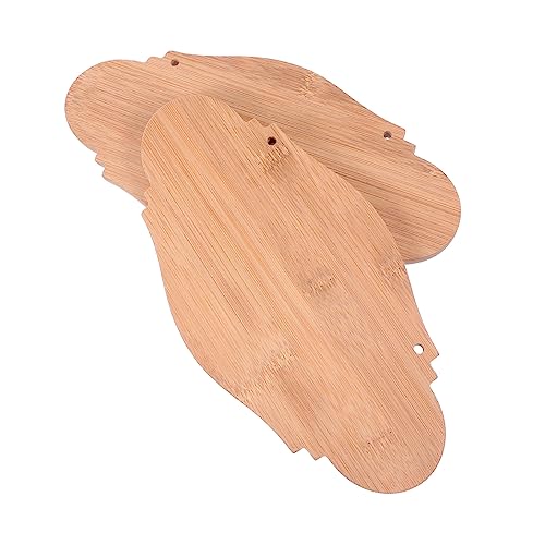 YOSADIER 2Stücke Leere Hängende Holzplaketten für DIY Dekoration Unvollendete Holzschilder zum Malen für Heimdekoration und Kreative Bastelprojekte von YOSADIER