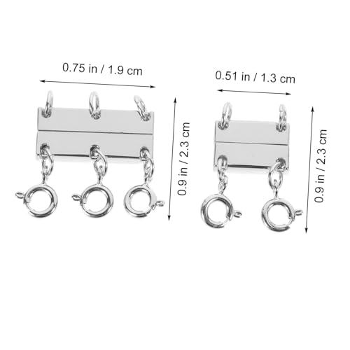 YOSADIER 2Stücke Magnetverschluss für Layered DIY Schmuckverbinder für Armbänder und Anhänger Langlebiger für Kreative Projekte von YOSADIER