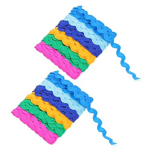 YOSADIER 2Stücke Wellenrand Dekoband Bunten Farben Breites Wellenband für Geschenkverpackung und DIY Dekoration für Zuhause und Bastelprojekte YOSADIER 2Stücke Wellenrand Dekoband Bunten Farben Breites Wellenband für Geschenkverpackung und DIY Dekoration für Zuhause und Bastelprojekte von YOSADIER