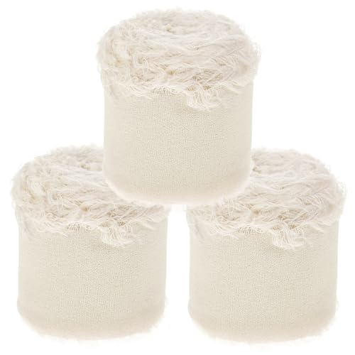 YOSADIER 3 Rollen Hochwertiges Chiffonband für Hochzeiten pro für Blumensträuße Geschenkverpackungen und Partydekoration Leuchtenden Farben Leicht Zuschneidbar YOSADIER 3 Rollen Hochwertiges Chiffonband für Hochzeiten pro für Blumensträuße Geschenkverpackungen und Partydekoration Leuchtenden Farben Leicht Zuschneidbar von YOSADIER