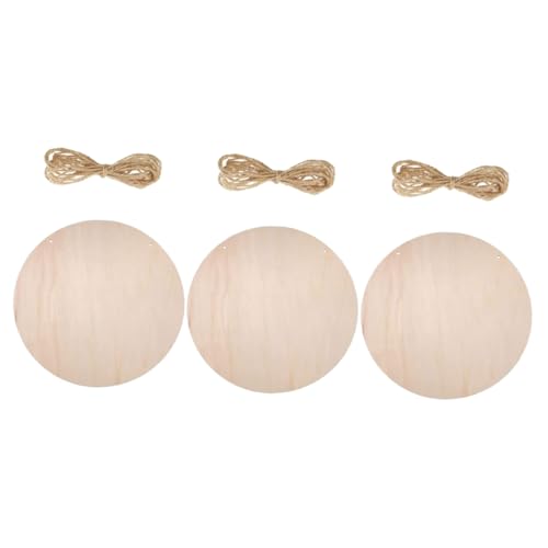 YOSADIER 3 Sätze Stücke rundes Hängeetikett aus Holz Platten schmucklos Schlüssel Scheiben Dekoration runden holzdeko Holzanhänger hängende Verzierung Holz Anhänger Holzausschnitte Hanfseil YOSADIER 3 Sätze Stücke rundes Hängeetikett aus Holz Platten schmucklos Schlüssel Scheiben Dekoration runden holzdeko Holzanhänger hängende Verzierung Holz Anhänger Holzausschnitte Hanfseil von YOSADIER