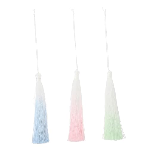 YOSADIER 3 Stück DIY Quasten Anhänger Hängende Quasten Sanften Farbverlauf Vielseitige Dekoration für Lesezeichen und Handwerksprojekte YOSADIER 3 Stück DIY Quasten Anhänger Hängende Quasten Sanften Farbverlauf Vielseitige Dekoration für Lesezeichen und Handwerksprojekte von YOSADIER