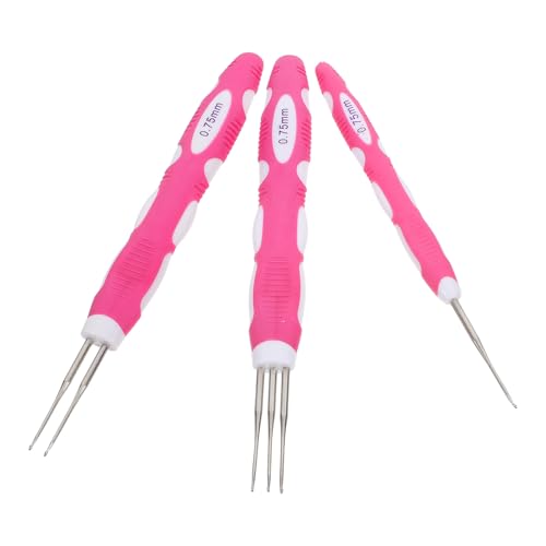 YOSADIER 3 Stück Dreadlock Häkelnadeln Set Ergonomische Häkelnadeln für Dreadlocks Zöpfe und Perücken Robuste Konstruktion mit Softgriff für Müheloses Styling YOSADIER 3 Stück Dreadlock Häkelnadeln Set Ergonomische Häkelnadeln für Dreadlocks Zöpfe und Perücken Robuste Konstruktion mit Softgriff für Müheloses Styling von YOSADIER