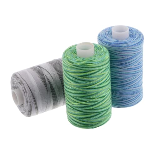 YOSADIER 3 Stück Färbiger Leder Nähfaden Polyester Yards für Handgenähte Projekte DIY Armbänder Buchbindung Vielseitig und Langlebig für Bekleidung und Lederarbeiten von YOSADIER