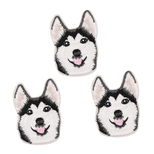 YOSADIER 3 Stück Teiliges Hund Aufnäher zum Aufbügeln Bestickte DIY Patches mit Husky Motiv Farbenfrohe Strapazierfähige Applikationen für Kleidung Jeans Rucksäcke und Kinderkleidung YOSADIER 3 Stück Teiliges Hund Aufnäher zum Aufbügeln Bestickte DIY Patches mit Husky Motiv Farbenfrohe Strapazierfähige Applikationen für Kleidung Jeans Rucksäcke und Kinderkleidung von YOSADIER