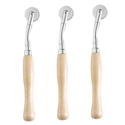 YOSADIER 3 Stück Teiliges Nähwerkzeug mit Holzgriff Druckrad für Präzise Stoffmarkierungen und Näharbeiten für DIY Projekte und Lederverarbeitung YOSADIER 3 Stück Teiliges Nähwerkzeug mit Holzgriff Druckrad für Präzise Stoffmarkierungen und Näharbeiten für DIY Projekte und Lederverarbeitung von YOSADIER