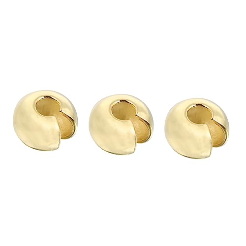 YOSADIER 3 Stücke Quetschperlen für Diy Armbänder Schmuck Basteln Elektroplattierung für Schlüsselanhänger Handy Dekoration Geruchsneutral und Gesund von YOSADIER